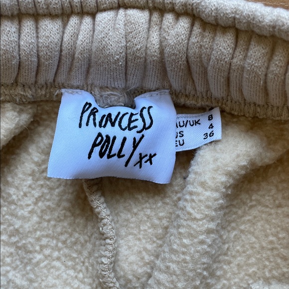 Princess Polly Cream Track Pants - Picture 2 of 7
